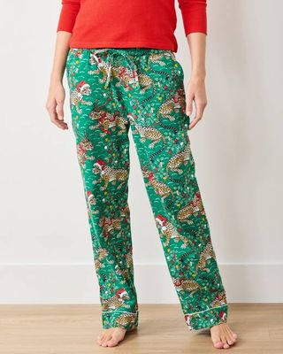 Very Merry Bagheera - Lightweight Flannel PJ Pants - Mistletoe