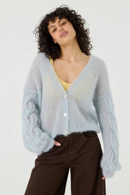 Pagunda: Dew Mohair & Silk Cardigan