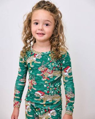 Very Merry Bagheera - Kids Snug Fit PJ Set - Mistletoe