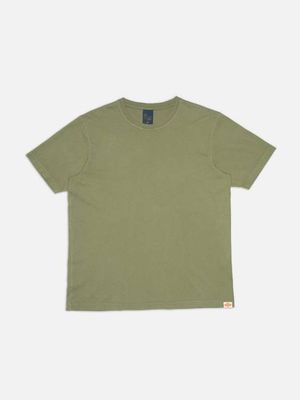 Uno Everyday T-Shirt Green relaxed fit tee | Nudie Jeans