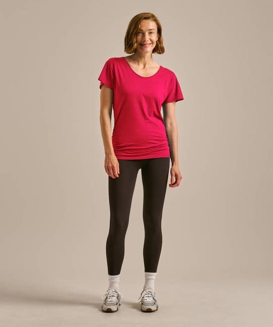 Relaxed Scoop Neck Slub T-Shirt
