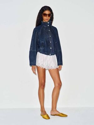 Corey Denim Bomber Jacket