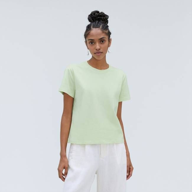The Box-Cut Tee in Essential Cotton | Seafoam Green | No Pocket