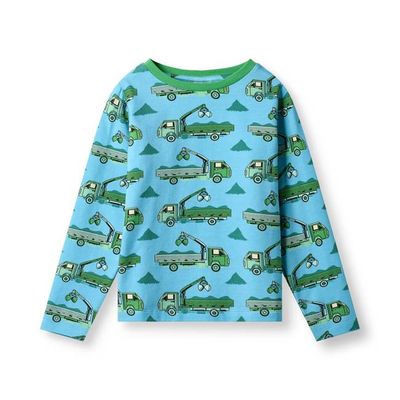 Gala long-sleeved top with trucks