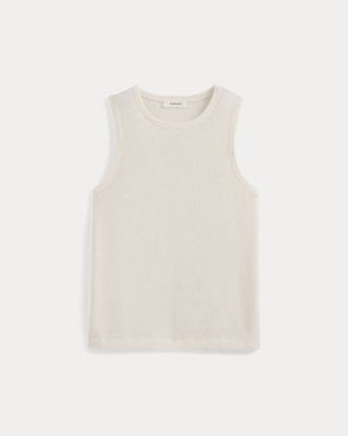 Textured Knit Tank | Bone