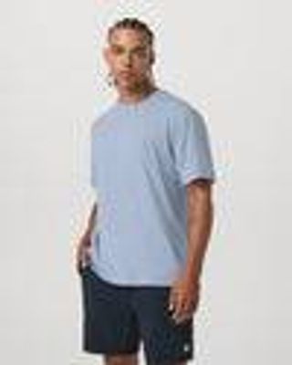 Short Sleeve Vuori Heavyweight Cotton Tee-Relaxed Fit | Blue Dusk | Vuori