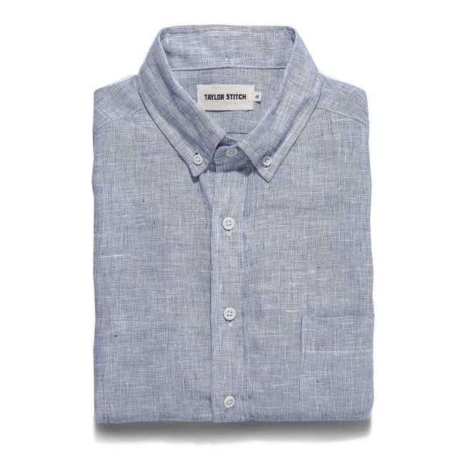 The Jack in Navy Pin Dot Linen