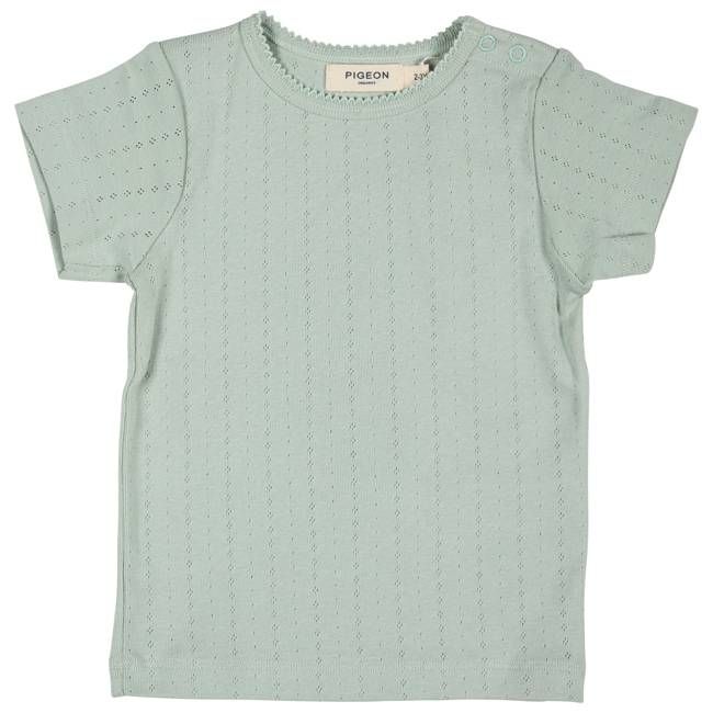 Pointelle T-Shirt - Sea Foam