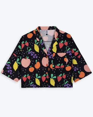 Miss Pompom Fruit Boxy Vacation Shirt