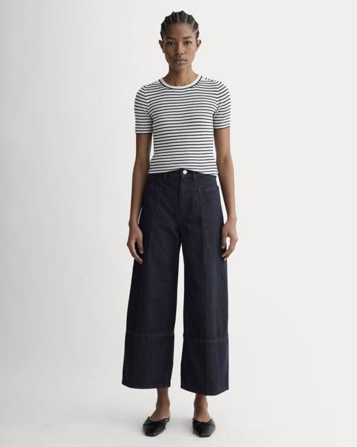 The Way-High® Gardener Cropped Jean | Dark Rinse