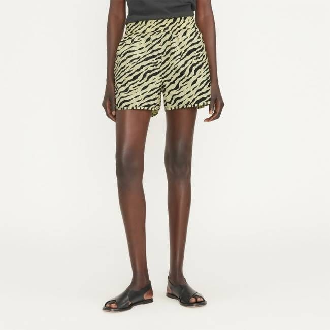 The Poplin Boxer Short | Pale Yellow Tiger Stripe