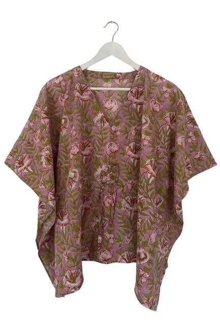 NEW! Block Print Kaftan Top No. 110