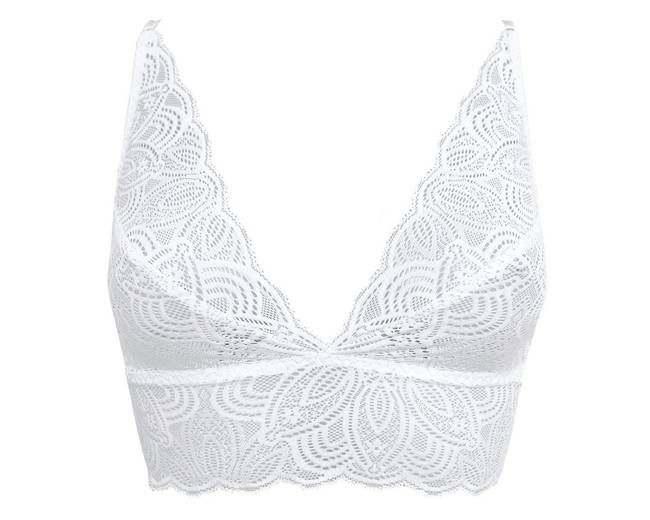 Daylight Bloom White Bralette
