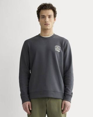 The Everlane x Parks Project French Terry Crew | Forged Iron / Natural