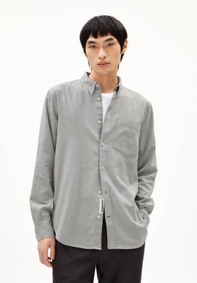 ARAAMO FLANNEL SHIRT | silver melange