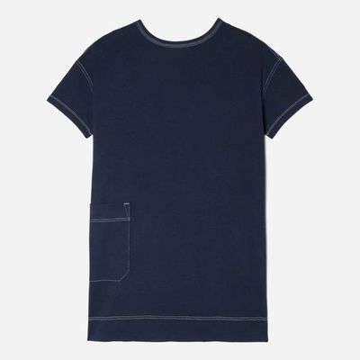 The Oversized Mariner Dress |  Navy / White