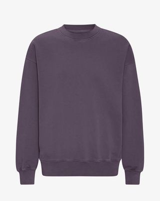 Organic Oversized Crew - Faded Grape