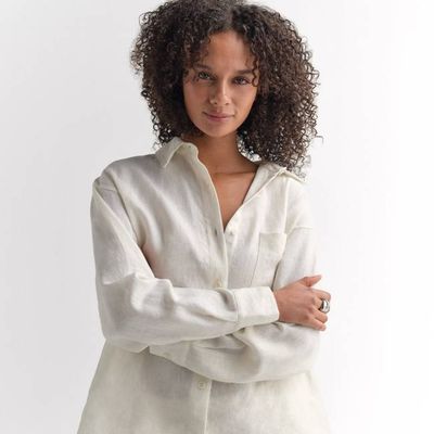 Organic Linen Oversized Button Down