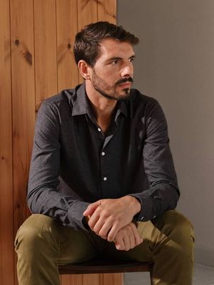 Flanellhemd Castanio Slate
