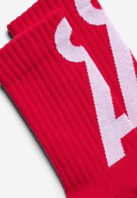 SAAMUS SHORT SOCKS | mars red-broken white