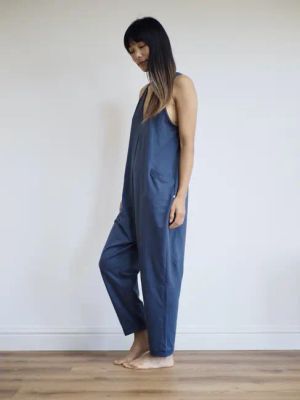 månen jumpsuit / midnight blue — Noctu