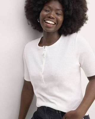 The Vintage Rib Henley | Bone