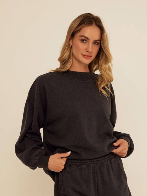 Kaitlyn Mineral Wash Fleece Sweatshirt