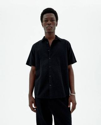 Black Seersucker Tom shirt