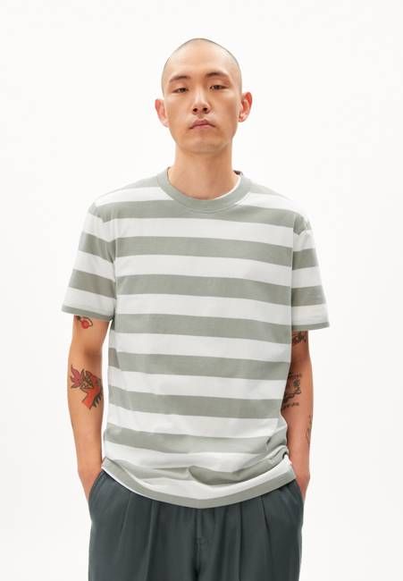 BAHAAR STRIPES| oatmilk-grey green