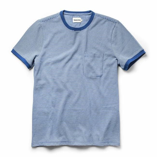 The Heavy Bag Ringer in Royal Blue Stripe