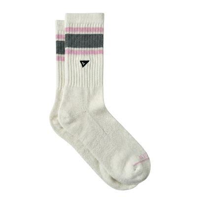 Crew Sock - Pink Retro Stripe