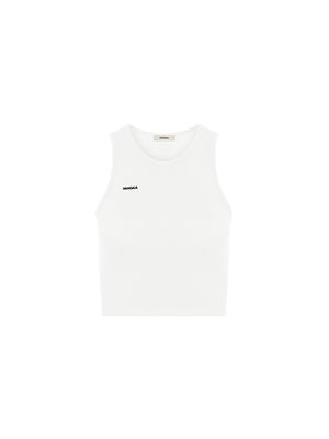 Archive Womens 365 Cotton-Stretch Tank Top—Off-White