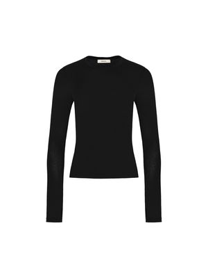 Archive Women's 365 Cotton Stretch Long-Sleeved Top—black