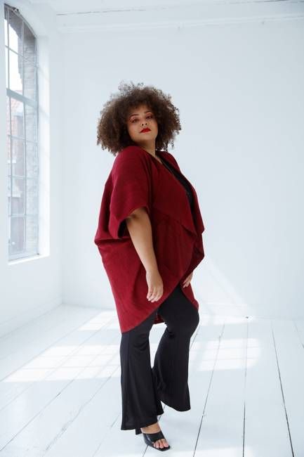 JULAHAS+ Jiva Wool Silk Kimono Fire