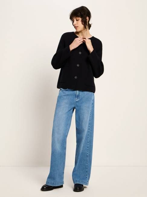 Double-face cardigan (GOTS)