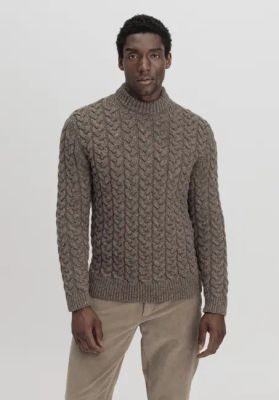 Rhön-Pullover Zopf Regular made from regional new wool