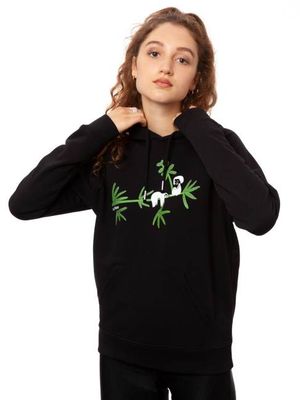 Faultier Hoodie black