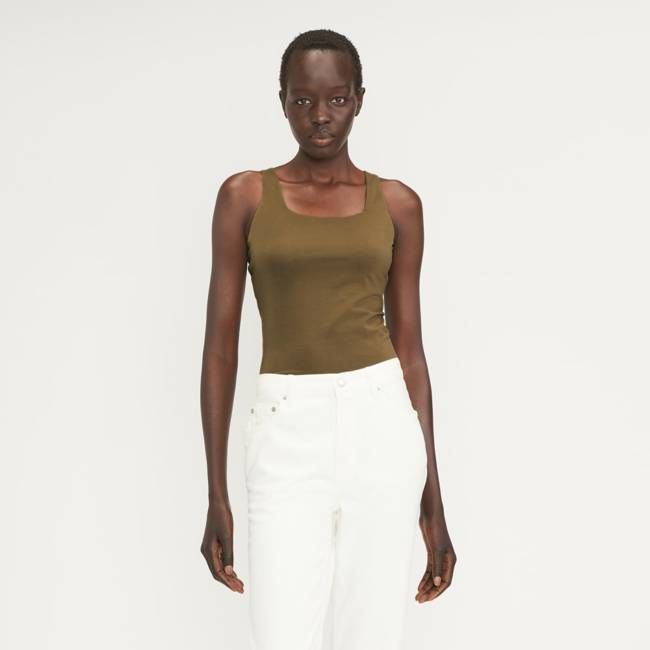 The Supima® Sleeveless Top | Beech