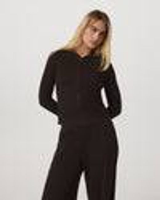 Waffle Full Zip Hoodie | Women's Dark Java Hoodie | Vuori