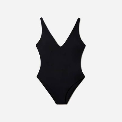 The V-Neck One-Piece | Black