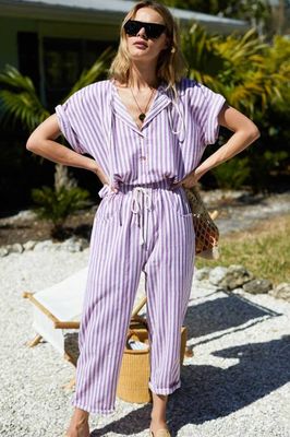 Baja Top - Lavendula Stripe Organic