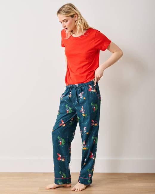 Mischief Night - Tall Lightweight Flannel PJ Pants - Nightfall Blue