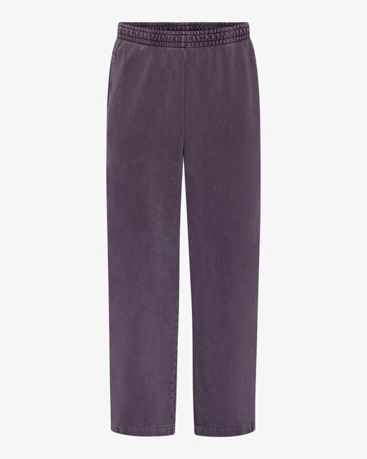 Organic Straight Leg Sweatpants - Faded Grape
