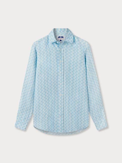 Men's Turtle Story Abaco Linen Shirt