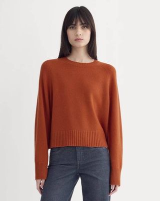 The Boxy Crew in Cashmere | Rust