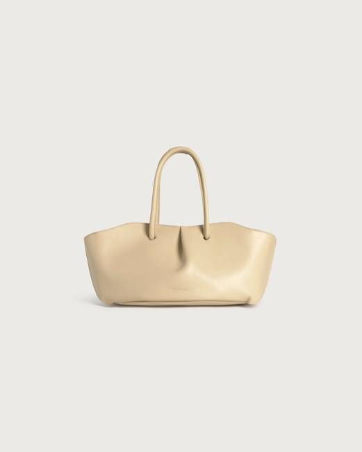 Julie beige leather handbag
