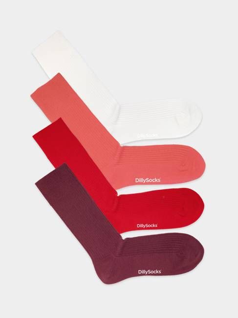 Ribbed Just Red (4-pack)