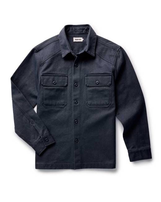 The Shop Shirt in Navy Chipped Canvas