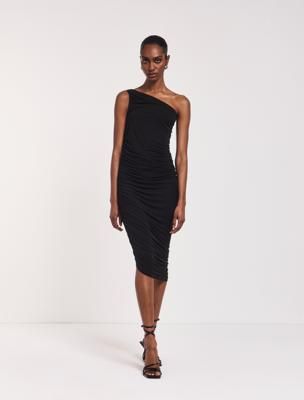 Aysm Midi Dress in Black