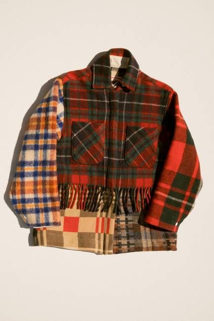 Carleen Fringe Plaid Ardmore - Dark Red (medium)